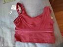 俞兆林美背文胸无钢圈吊带内搭打底小背心女一体胸罩学生运动内衣  705字母款 红色1件 均码 （80-125斤） 实拍图