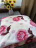 爱思居 法兰绒毛毯绒珊瑚绒毯子盖毯保暖午睡毛巾冬季被子垫床人双人单 富贵吉祥 200*230cm【双人标准】 实拍图