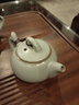 冠杰汝窑茶壶台湾汝瓷茶具大开片养后呈蝉翼纹茶壶陶瓷茶具功夫茶单壶 实拍图