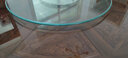执竹者 铝合金底座餐桌转盘 钢化玻璃圆桌转盘家用饭桌酒店大圆桌转盘台 实拍图
