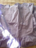 茵曼法式方领连衣裙女夏季新款泡泡袖不规则花边气质伞裙子 紫荆粉 M 实拍图