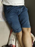 我的速度休闲短裤男夏季潮流百搭马裤纯棉外穿男士中裤沙滩裤灰色五分裤潮 卡其色【纯棉透气】 38 实拍图