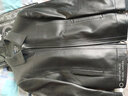 雪豹【特价】真皮皮衣男秋冬绵羊皮薄款商务休闲翻领男士皮夹克外套 黑色 170/92A(48) 实拍图