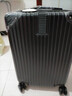 大嘴猴（paul frank）拉杆箱行李箱女24吋万向轮铝框旅行学生男出差商务拉链密码大容量 尊贵黑升级拉链款 20英寸 /可登机 实拍图