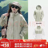 骆驼（CAMEL）三防冲锋衣户外登山服防风防水防污三合一运动外套 AD22263513X，抓绒内胆银化绿女 L 实拍图