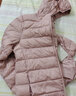 真维斯（Jeanswest）羽绒服2025冬季连帽轻薄短款外套白鸭绒保暖舒适粉色XL 实拍图