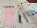 日本Campus国誉mini活页笔记本线圈学生清新便携随身彩色简约淡彩曲奇柔光创意 粉色A7 实拍图