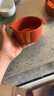 无印良品（MUJI） 炻瓷 双耳烤碗 微波炉烤箱用烤盘餐具 空气炸锅用 家用 橙色 11.5cm 实拍图