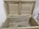 至尚自然香樟木箱子全樟木樟木箱实木箱子多尺寸字画衣物收藏防虫防蛀防潮 原木色直角 60*35*28cm整板 实拍图