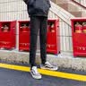 罗蒙（ROMON）裤子男士春秋季冰丝西裤九分裤商务休闲裤免烫修身青年直筒 6066深灰色+黑色【九分组合】 常规 30 实拍图