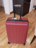 90分行李箱28英寸婚箱拉杆箱大容量旅行箱密码箱托运箱子多瑙河红色 实拍图