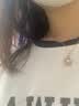 EOTH18k金莫桑石钻项链女锁骨链玫瑰彩金灵动吊坠女友情人节生日礼物 18K玫瑰金莫桑石吊坠+925链子+证书 实拍图