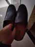 木林森（MULINSEN）男鞋商务休闲镂空豆豆鞋软底凉皮鞋 黑色 42码 88028 实拍图