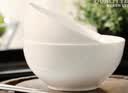 瓷秀源 纯白骨瓷碗家用饭碗汤碗面碗创意餐具简约瓷器可订制LOGO 4.5英寸东洋碗2个 实拍图