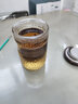 禾阳日式锤纹玻璃杯三件杯茶水分离带过滤泡茶杯随身防烫喝茶杯子 锤纹木盖三件杯 实拍图