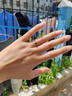 伊芭天然鸽血红红宝石钻石18k金戒指女 30分 蓝宝18K黄金（9-22号现货） 实拍图