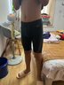 美津浓（MIZUNO）泳裤男士防尴尬大码长款5分裤专业速干抗氯游泳衣装备B1127金M 实拍图