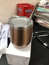 帕拉蒂托配马黛茶吸管 马黛茶专用保温茶杯 304不锈钢敞口防烫带盖水杯子 【配过滤吸管】保温杯(香槟金)  350ml 保温保凉杯 实拍图