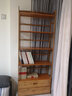 安尔雅简易书架博古架落地书柜读书架竹子小学生楠竹置物架宿舍组合多层收纳架 【无抽屉】博古书架5层80 实拍图