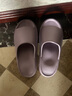 沐候日式高端EVA踩屎感凉拖鞋女夏季浴室洗澡防滑男士大码居家用 紫色-波浪按摩 39-40 （适合39-40） 实拍图