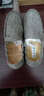 鸿兴祥老北京布鞋男单鞋透气豆豆鞋男士休闲鞋牛筋底男鞋软底防滑开车鞋 229220男灰单 40 实拍图