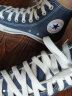 匡威（Converse）帆布运动鞋 高帮休闲鞋 经典男女板鞋全明星 ALL STAR HI NV-藏青色 250mm 实拍图