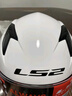 LS2摩托车头盔男女全盔四季赛车防雾3C跑盔卡丁车四季安全帽FF358 闪光白(赠防雾贴+头套) XXXL(建议61-62头围） 实拍图