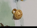六桂福珠宝黄金吊坠女款足金999.9雪花小铃铛挂坠礼物圣诞节礼物520礼物 1.85g【不含链】 实拍图