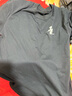 名创优品（MINISO）纯棉t恤男夏季2025新款衣服青少年亲肤透气时尚宽松大码冰感短袖 黑色(m幸运四叶胸标) L 175 (名创优品 品控严格) 实拍图