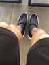 沙驰（SATCHI）一脚蹬商务男鞋春季时尚软底套脚休闲鞋懒人鞋驾车鞋子男 蓝色S1T392003B 42 实拍图