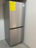 奥克斯（AUX）冰箱 双门两门冰箱 家用宿舍出租房必备 节能低噪中小型电冰箱  BCD146K176L 银色 实拍图
