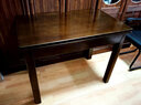 爱景家【顺丰速发】 全实木餐桌餐厅中式轻奢大小户型纯实木饭桌椅组合 胡桃色 单餐桌(100x70)全实木 不带椅子 实拍图