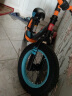 荟智whiz bebe 儿童平衡车 无脚踏 滑步车 竞速款 充气胎  3-6岁 滑行车HP1208 黑橙 实拍图