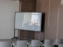 京庆天创 钢化玻璃白板支架式活动黑板移动立体办公会议大黑板立式教学培训支架式带轮磁性写字板彩色玻璃 实拍图