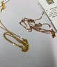 周六福（ZLF）  18k金项链女玫瑰金彩金项链O字素链女生 白-41+5cm（0.8-1g） 素链 实拍图