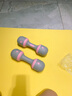 flamingice小哑铃男女健身器材训练用包胶防水哑铃家用可调节重量一对练手臂 少女粉 一对10公斤（单只5kg) 实拍图