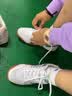 回力乒羽鞋低帮防滑牛筋底网面透气男女情侣比赛羽毛球鞋运动鞋休闲鞋 WR3089白灰色 37 尺码偏小一码 实拍图