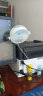 奥克斯（AUX） USB小风扇/电风扇/小电扇/小台扇 办公宿舍床头车载用多功能台式壁挂式迷你台夹扇 蓝白色插电款 实拍图