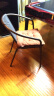 自力藤椅手工编织塑料仿滕椅家用电脑椅子铁艺靠椅靠背围椅餐椅单人椅 2把波尔多+60pvc面组装桌 实拍图