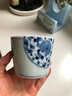 光峰 日式茶杯日本进口茶具陶瓷品茗杯功夫茶杯单杯主人杯180ml家用小茶杯子 蓝凛堂-海虾 实拍图