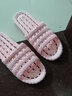 始丰 凉拖鞋居家漏水镂空速干浴室拖鞋女夏天防滑男家用情侣女士拖鞋 粉红 40-41 实拍图