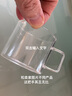 虎匠 耐热玻璃小杯品茗杯小号茶杯透明玻璃水杯花草茶具带把喝茶水杯 玻璃带把小杯 160ml 4只 实拍图