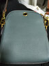 西柏莱真皮手机包女斜挎迷你小包夏季新款头层牛皮女士放手机的小包包袋 海蓝色 实拍图