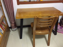 木之灵实木桌简约现代电脑桌书桌家用写字桌铁艺办公松木台式桌子学生 尺寸颜色定制 联系客服 实拍图