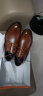 卡帝乐鳄鱼（CARTELO）英伦牛皮商务正装休闲男士低帮系带皮鞋男511  棕色 39 实拍图