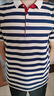 帝欧莱夫翻领短袖男士夏季休闲半袖夏天衣服男生潮牌半袖POLO男装t恤夏装 蓝条 XL 实拍图
