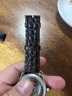 康诺利双面鳄鱼皮表带男真皮适用天梭美度积家浪琴欧米茄万国帝舵天王海鸥手表带20-16 22-20 19-16mm 棕色无扣【双面鳄鱼皮】 接口宽度 21mm 实拍图