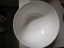 红牡丹 纯白骨瓷餐具陶瓷碗盘碟白色泡面碗家用米饭碗中式釉下彩碗筷 纯白6英寸高脚碗4个装 实拍图