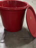 甲东里塑料家用大号红色乔迁新居结婚用品红桶加厚喜桶水桶手提陪嫁米桶 喜庆红大号水桶 实拍图