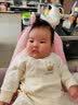 INSLABE婴儿连体衣纯棉和尚服新生儿衣服初生宝宝哈衣春秋爬服长袖内衣 2件装四季款】偏襟-皇冠黄色组合 59cm (建议1-3月8-12斤) 实拍图